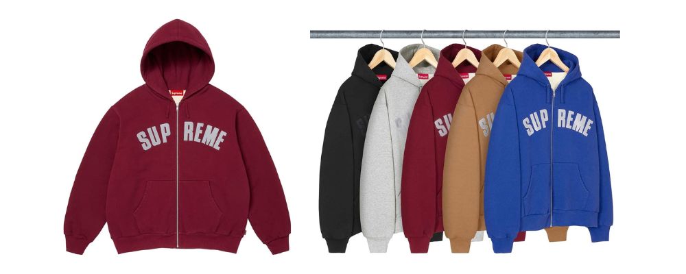 Supreme 2026AW Week5発売予定アイテムまとめ｜ブランド古着買取専門店LIFEArc Thermal Lined Zip Up Hooded Sweatshirt 37,400円画像