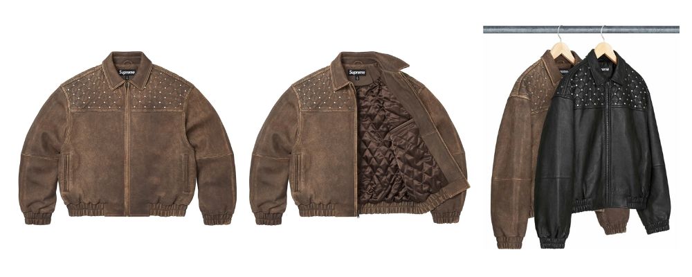 Supreme 2026AW Week5発売予定アイテムまとめ｜ブランド古着買取専門店LIFESwarovski® Studded Quilted Leather Jacket 231,000円画像