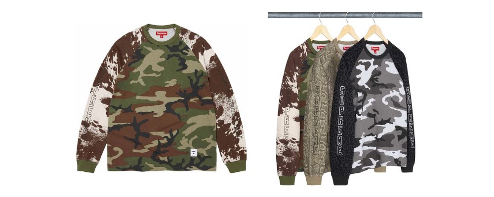 Supreme 2026AW Week6発売予定アイテムまとめ|ブランド古着買取専門店LIFEWildlife Camo Raglan L/S Top 19,800円画像
