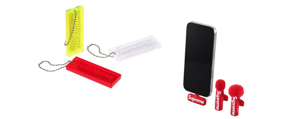 Supreme 2026AW Week6発売予定アイテムまとめ|ブランド古着買取専門店LIFEReflective Keychain 2,970円 / Mini Mics (Set of 2) 9,350円画像