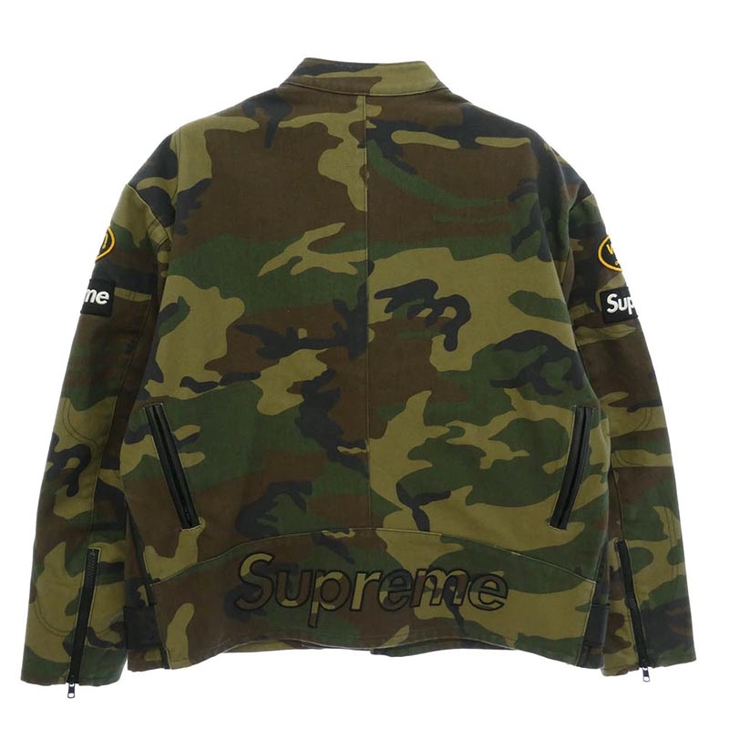 シュプリーム 26SS × Vanson Leathers Cordura Jacket Woodland Camo バンソン レザーズ コーデュラ ウッドランドカモ ジャケット 買取実績 画像