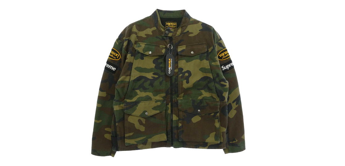 シュプリーム 26SS × Vanson Leathers Cordura Jacket Woodland Camo 買取実績