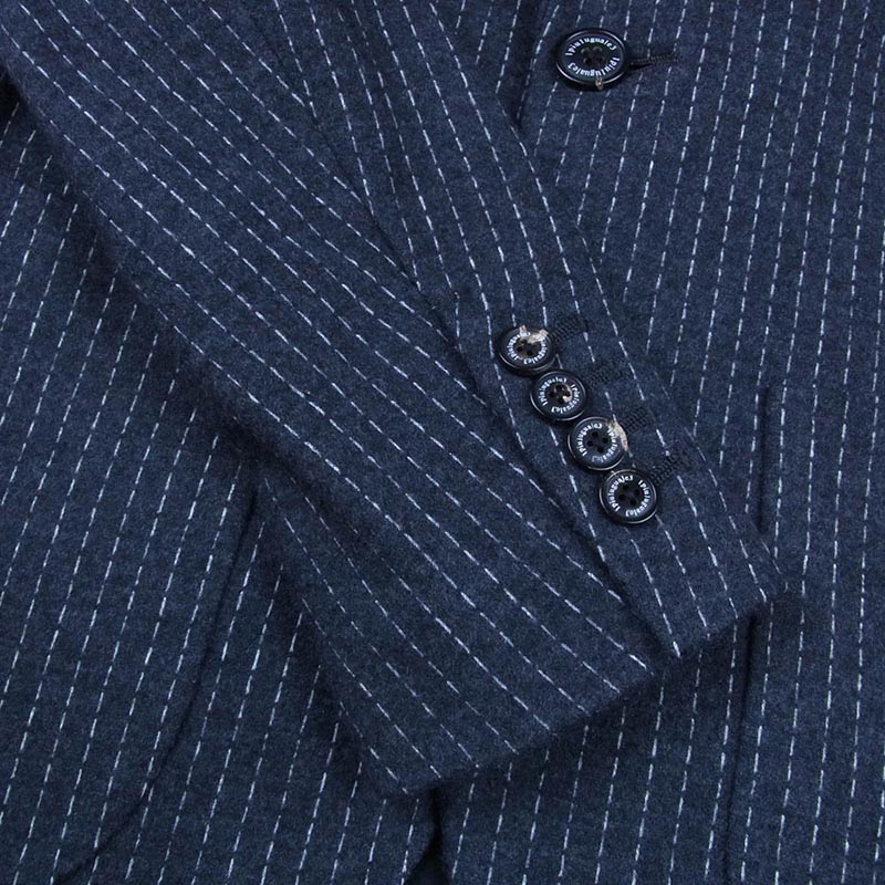 ウノピュウノウグァーレトレ MRB237 WCT006 COMPRESSION STRIPE FLANO JERSEY SINGLE JACKET フラノジャージー 2Bテーラードジャケット 買取実績 画像