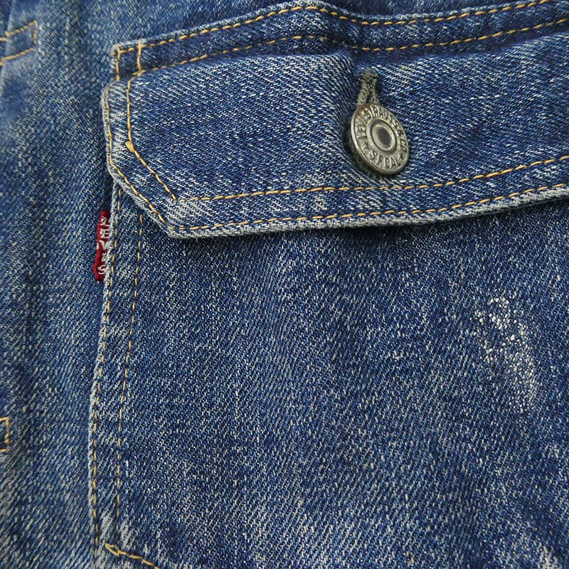 リーバイス VINTAGE ヴィンテージ 50s 60s セカンド 2nd 507XX BIGE ビックE 両面タブ ボタン裏刻印17 デニム ジャケット 買取実績 画像