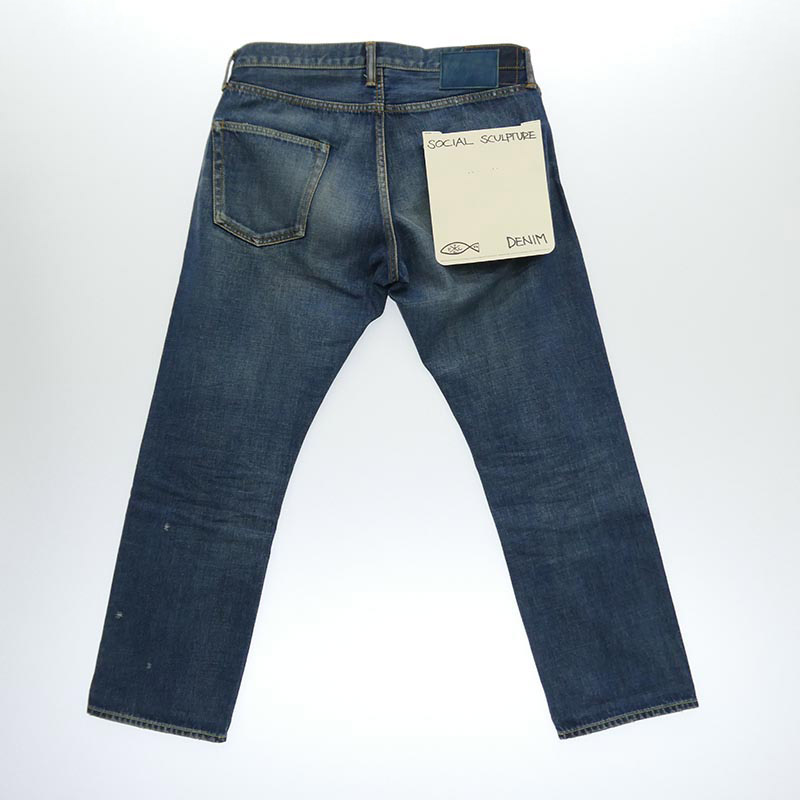 VISVIM 16AW 0116105005024 SOCIAL SCLPTR 10 DMGD-12 13OZ 藍染め ディアパッチ ダメージ 加工 デニム パンツ 買取実績 画像