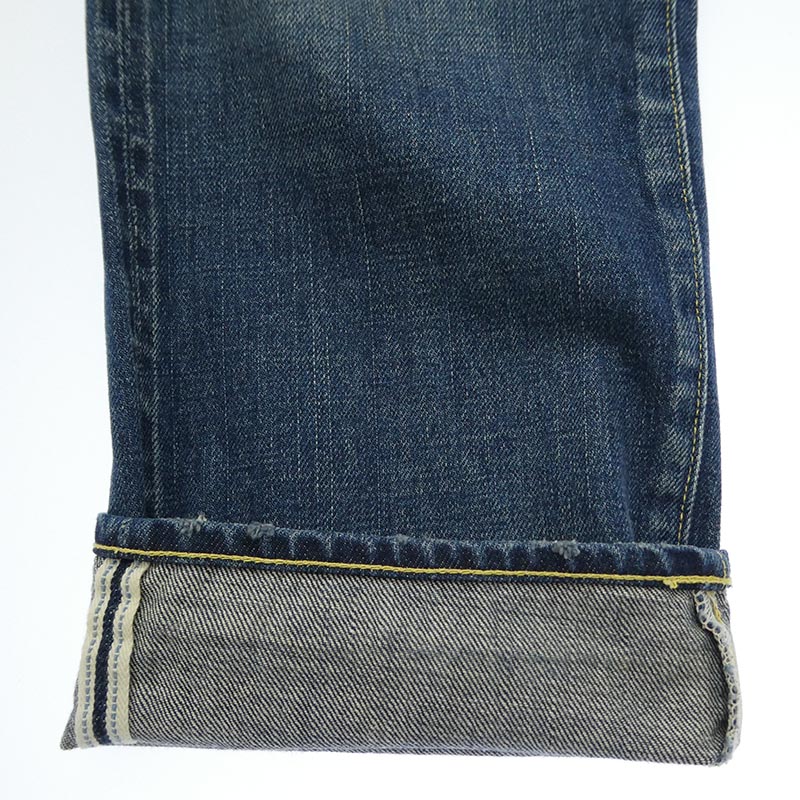 VISVIM 16AW 0116105005024 SOCIAL SCLPTR 10 DMGD-12 13OZ 藍染め ディアパッチ ダメージ 加工 デニム パンツ 買取実績 画像