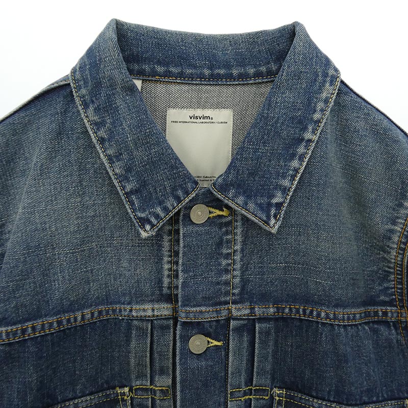 VISVIM 16AW 0116205006001 SS 101 JKT DAMAGED ダメージ加工 デニム ジャケット 買取実績 画像