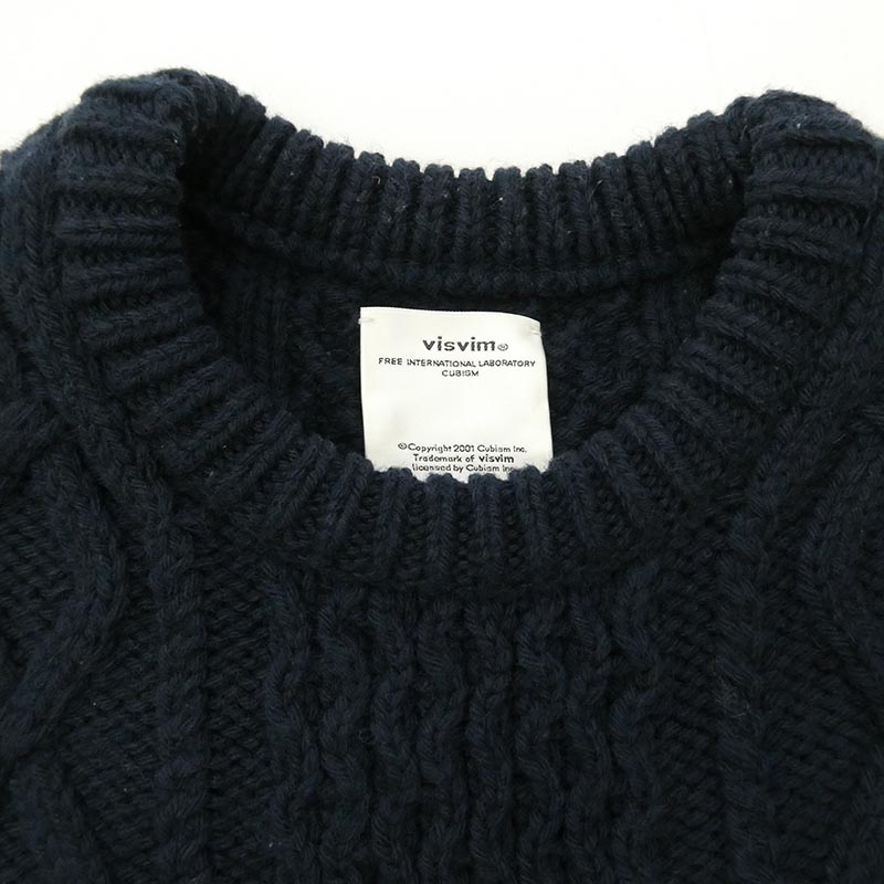 VISVIM 21AW 0121405012002 AMPLUS CREW KNIT L/S アンプラス クルー ニット ロングスリーブ セーター 買取実績 画像