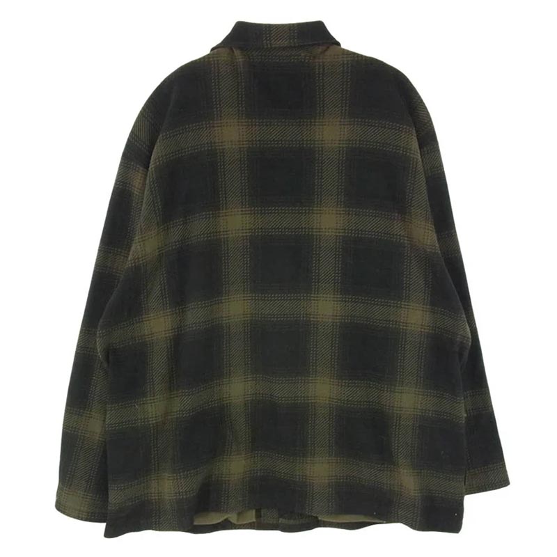 ワコマリア 23AW CHECK FLEECE SHIRT JACKET チェック フリース 長袖 シャツ ジャケット 買取実績 画像