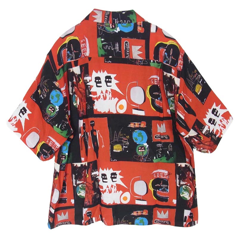 ワコマリア 26SS BASQUIAT-WM-HI26 x JEAN-MICHEL BASQUIAT ジャン=ミシェル・バスキア S/S HAWAIIAN SHIRT 半袖 ハワイアン アロハシャツ 買取実績 画像