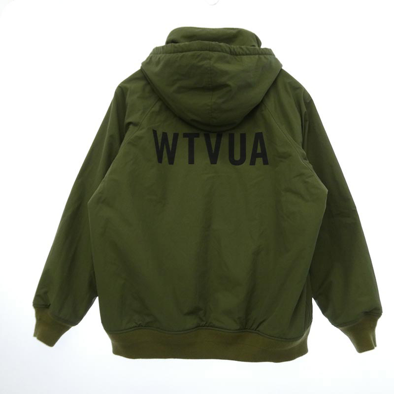 WTAPS 19AW 192BRDT-JKM02 INCOM JACKET NYLON TUSSAH インカム バックロゴ フーデット 裏起毛 ジャケット 買取実績 画像