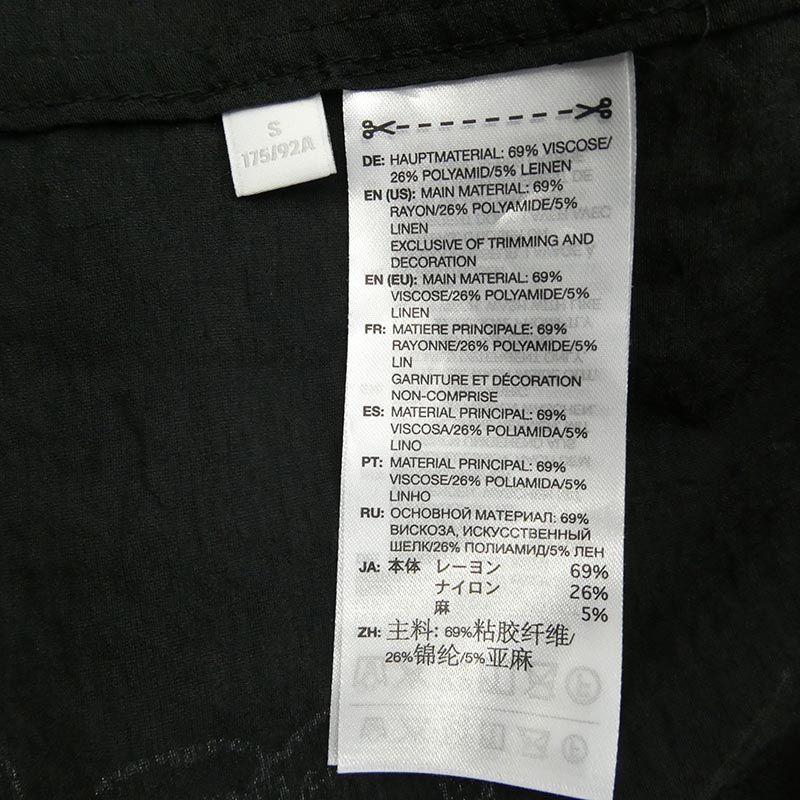 ワイスリー ヨウジヤマモト 26SS KR0169 PLACED GRAPHIC SHORT SLEEVE LONG SHIRT グラフィック プリント オープンカラー 半袖 ロングシャツ 買取実績 画像