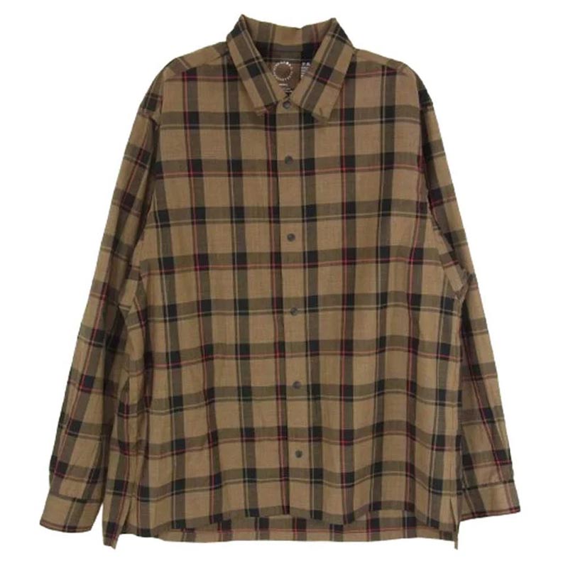 山と道 Merino Shirt Brown Check 買取実績