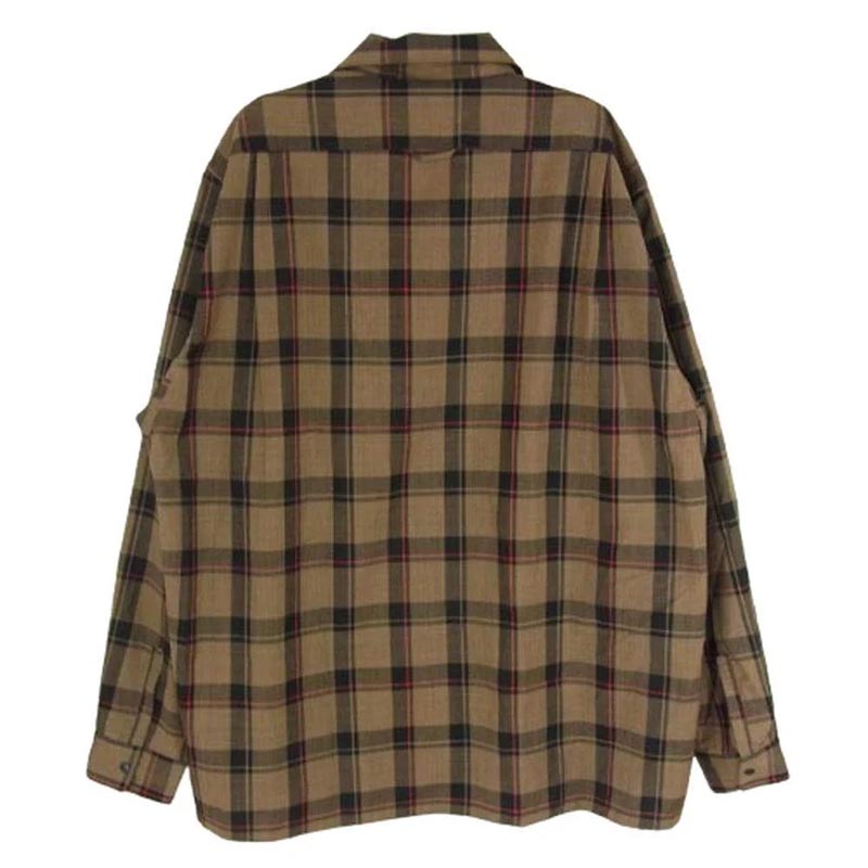 山と道 Merino Shirt Brown Check ブラウン チェック メリノ 長袖 シャツ 買取実績 画像