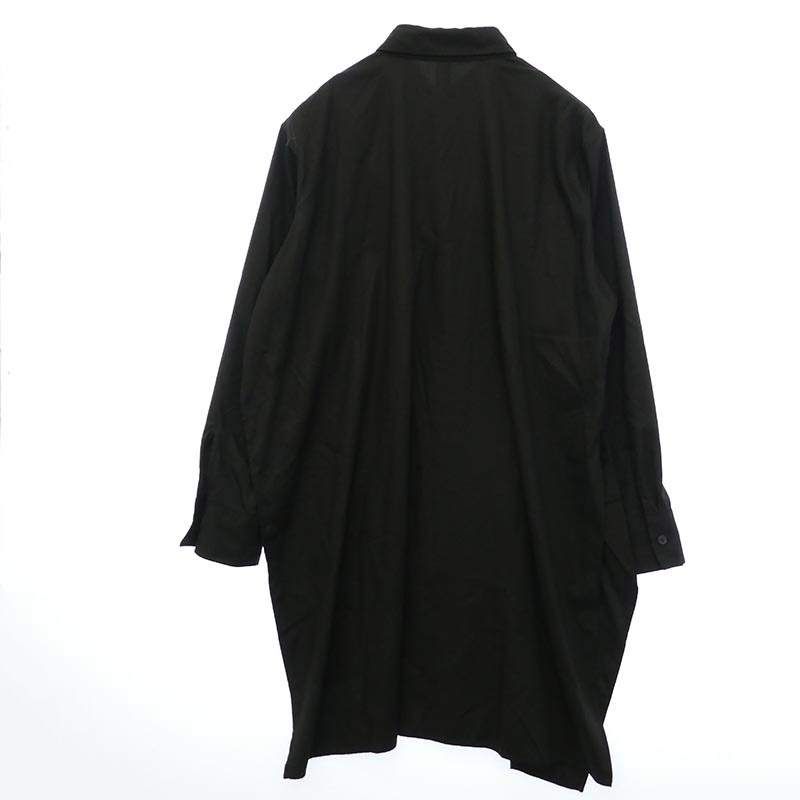 ヨウジヤマモト Ground Y 25AW GM-B02-209 TR VIYELLA ASYMMETERY SHIRT グラウンド ワイ ビエラ アシンメトリー レーヨン 長袖 ロングシャツ 買取実績 画像