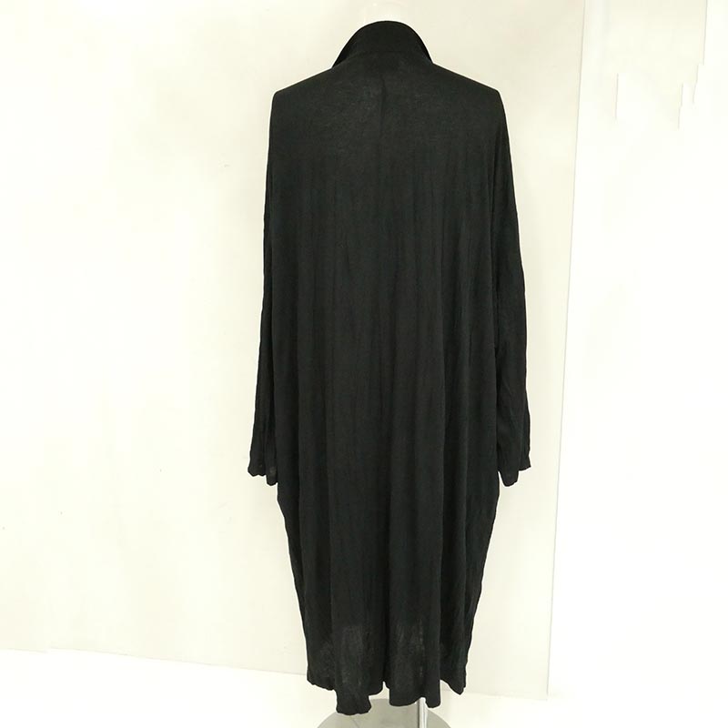 ヨウジヤマモトプールオム 21SS HD-T11-270 TE/RY PLAIN STITCH WRINKLE LONG JACKET シワ加工天竺ロングシャツジャケット 買取実績 画像