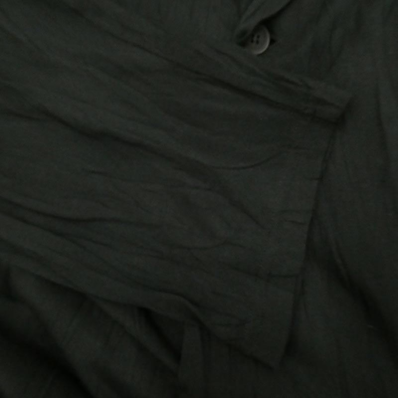 ヨウジヤマモトプールオム 21SS HD-T11-270 TE/RY PLAIN STITCH WRINKLE LONG JACKET シワ加工天竺ロングシャツジャケット 買取実績 画像