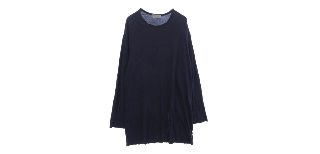 ヨウジヤマモトプールオム 24SS HL-T11-074 WOOL MIX SINGLE JERSEY SLIT ROUND NECK T 買取実績