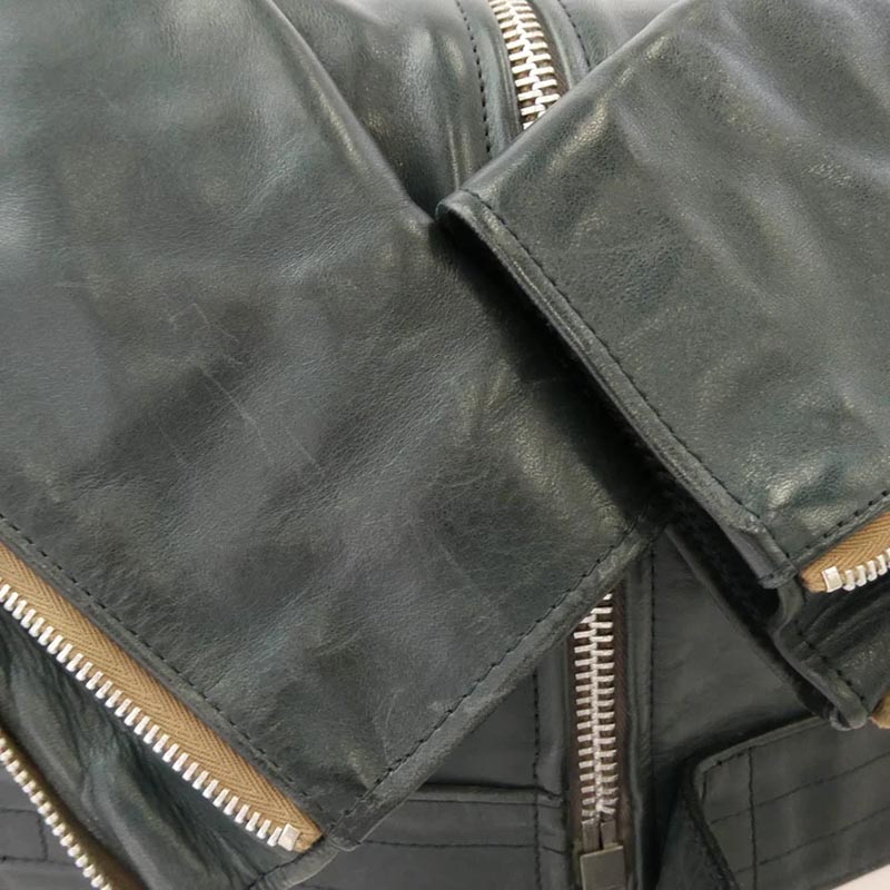 アディクトクローズ 2896EX × FULLCOUNT フルカウント Horse-Hide British Riders Jacket ホースハイド ダブル ライダース ジャケット 買取実績 画像