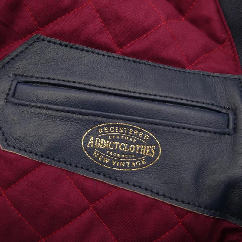 アディクトクローズ AD-01 CENTER-ZIP JACKET SHEEP シープスキン シングル ライダース ジャケット 買取実績 画像