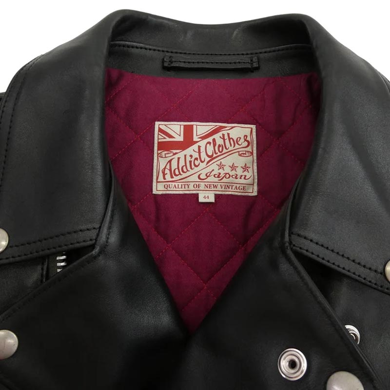 アディクトクローズ AD-03 BRITISH ASYMMETRY JACKET 馬革 ホースハイド ブリティッシュアシンメトリー ライダース ジャケット 買取実績 画像