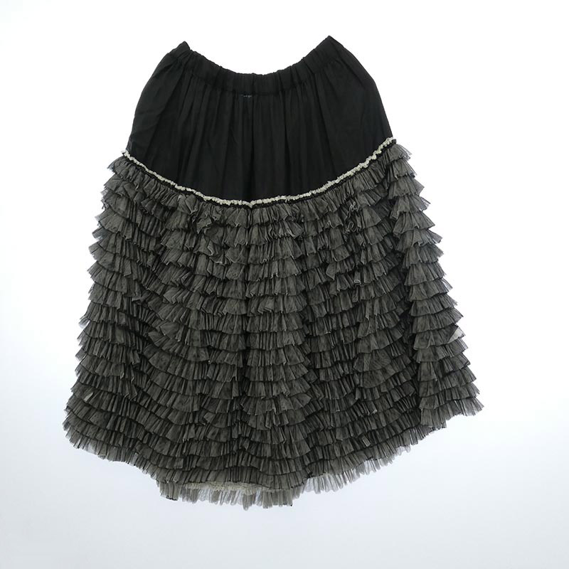 コムデギャルソン 23AW 1L-S010 BLACK Layered Ruffle Skirt ブラック レイヤード ラッフル スカート 買取実績 画像