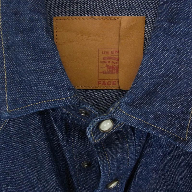 ファセッタズム YA-SH-U07 × Levi’s リーバイス RIB SAWTOOTH WEATERN SHIRT ウエスタン デニム シャツ 買取実績 画像