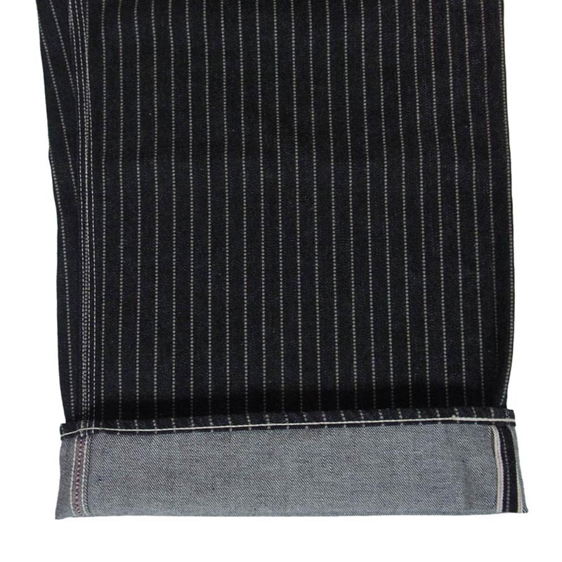 フラットヘッド PA-WP703BK BLACK WABASH WIDE PANTS ブラック ウォバッシュ ワイド ストレート ストライプ コットン パンツ 買取実績 画像