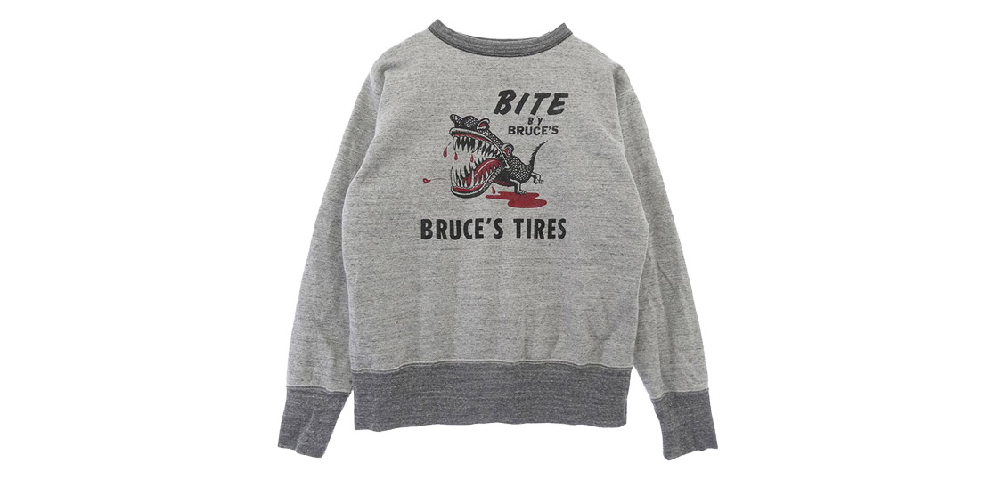 フリーホイーラーズ 2434006 BRUCE’S TIRES CREW NECKED SWEAT SHIRT  買取実績