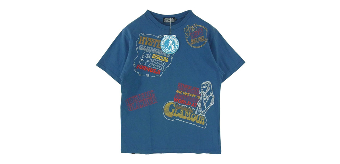 ヒステリックグラマー 26AW 02263CT03 HYSTERIC SCRATCH グラフィック 刺繍 コットン 半袖 Tシャツ カットソー 買取実績