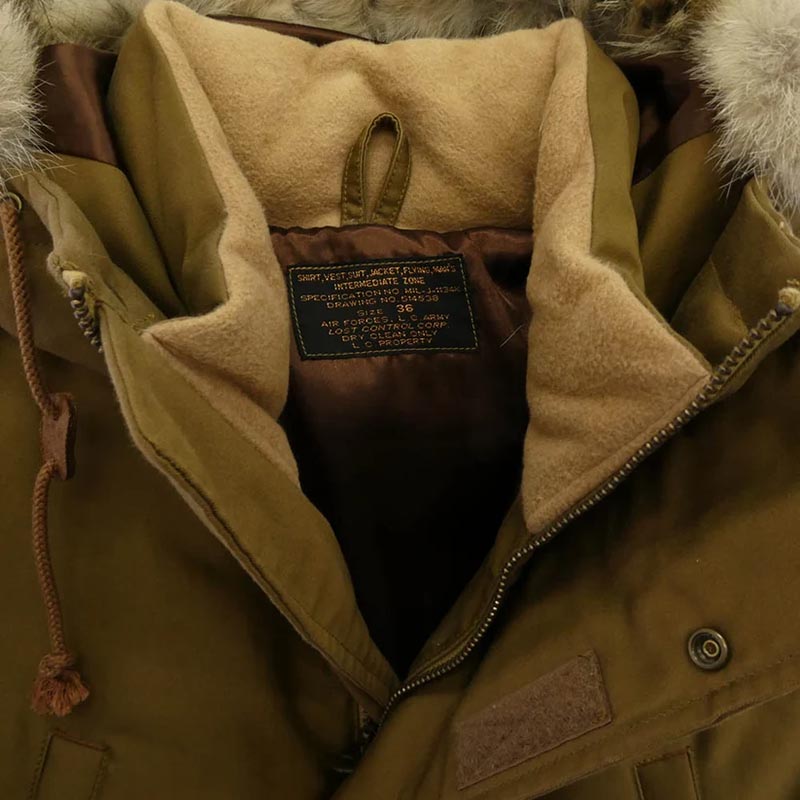 ロストコントロール L18A2-5016 Siberian Fur Down Coat シベリアン ファー ダウンコート ミリタリージャケット 買取実績 画像