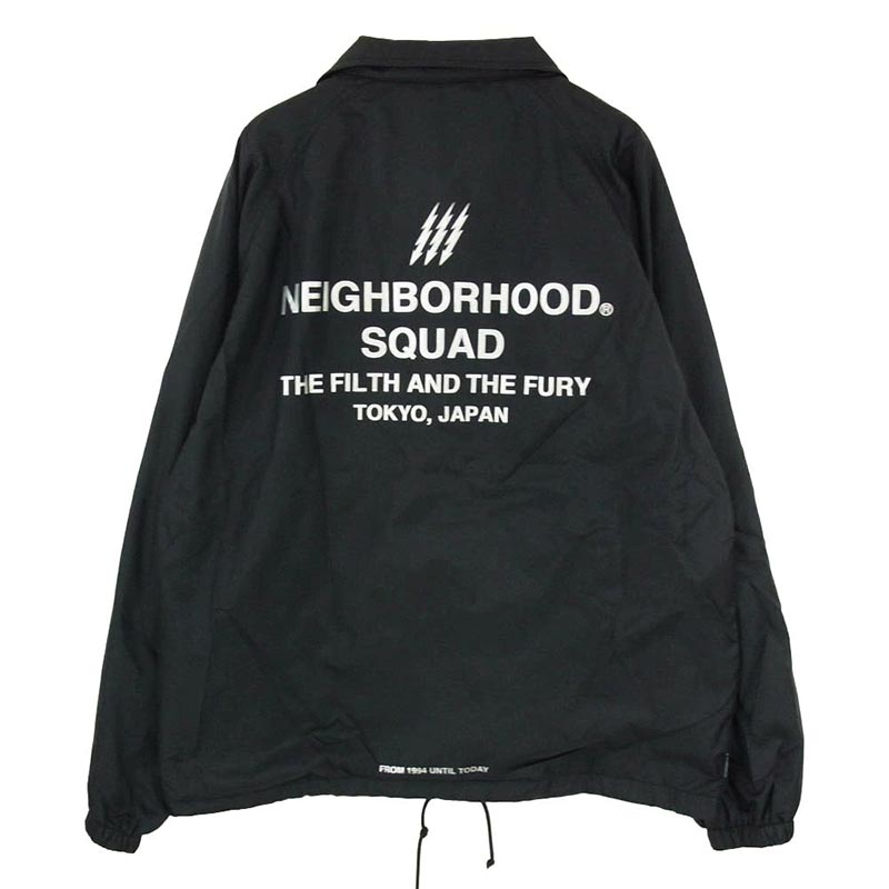 ネイバーフッド 19SS 191TSNH-JKM01 SQUAD N-JKT ロゴ プリント ナイロン コーチ ジャケット 買取実績 画像
