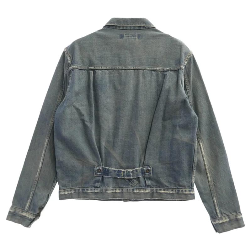 レミレリーフ 1st Type Denim Tracker Jacket ヴィンテージ加工 ファーストタイプ デニム トラッカー ジャケット 買取実績 画像