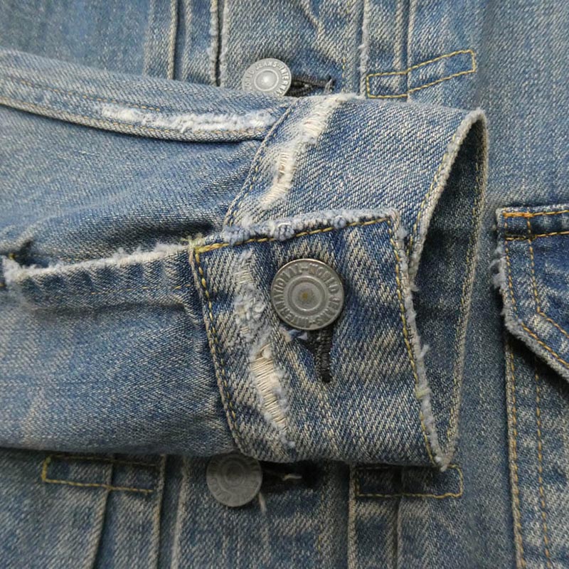 レミレリーフ 1st Type Denim Tracker Jacket ヴィンテージ加工 ファーストタイプ デニム トラッカー ジャケット 買取実績 画像