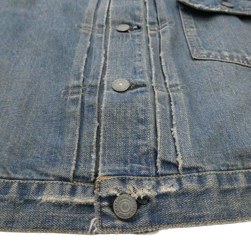 レミレリーフ 1st Type Denim Tracker Jacket ヴィンテージ加工 ファーストタイプ デニム トラッカー ジャケット 買取実績 画像