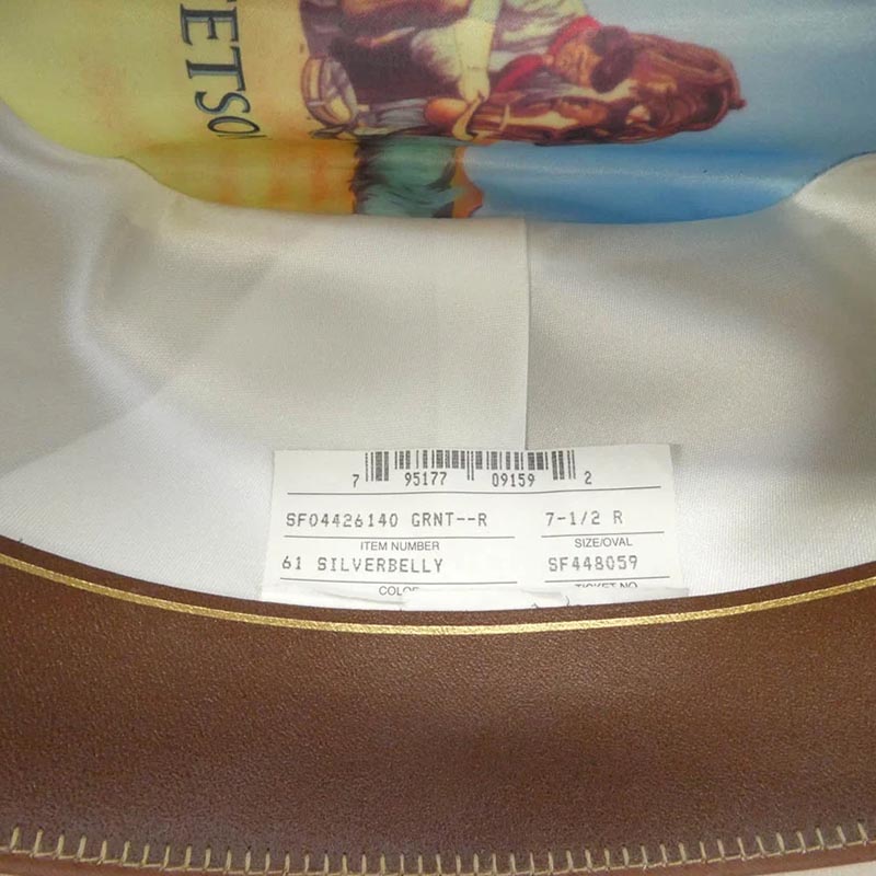 ステットソン USA製 4X BEAVER COWBOY HAT ウエスタン ビーバー ハット 帽子 買取実績 画像