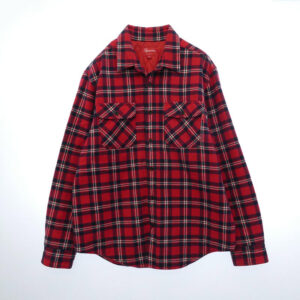 シュプリーム 19AW Arc Logo Quilted Flannel Shirt ロゴ チェック キルティング フランネル 長袖 シャツ 買取実績 画像