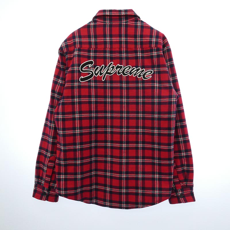 シュプリーム 19AW Arc Logo Quilted Flannel Shirt ロゴ チェック キルティング フランネル 長袖 シャツ 買取実績 画像