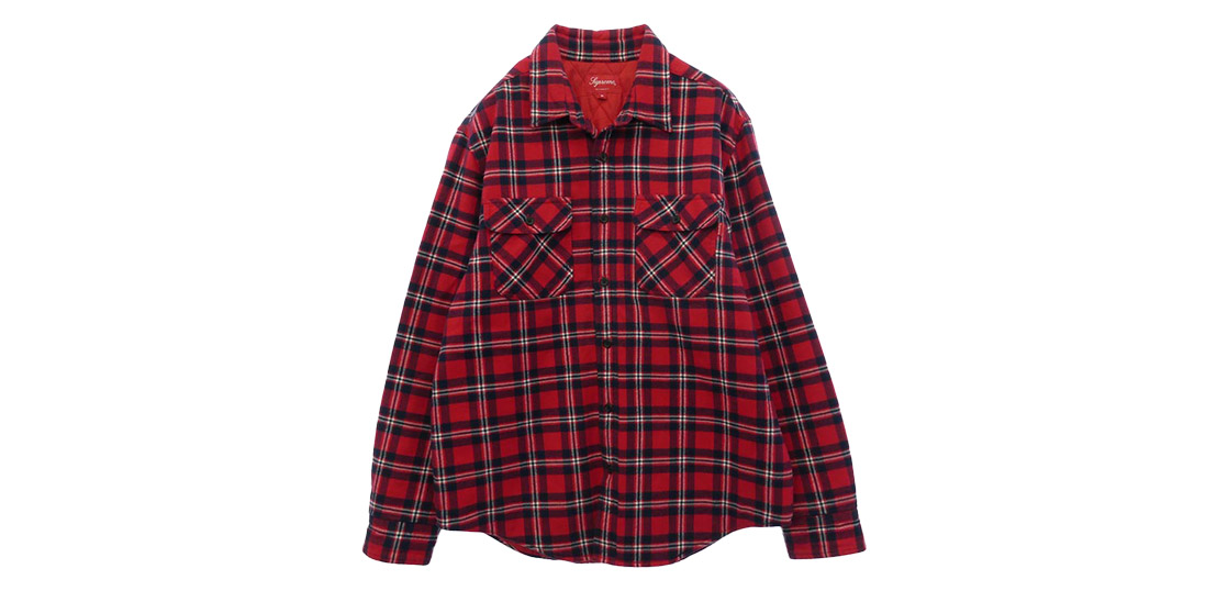 シュプリーム 19AW Arc Logo Quilted Flannel Shirt 買取実績