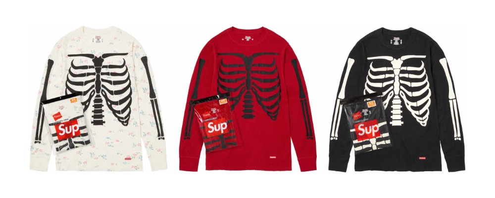 Supreme 2026AW Week10発売予定アイテムまとめ｜ブランド古着買取専門店LIFESupreme®/Hanes® Bones Thermal Crew (1 Pack) 6,050円 画像