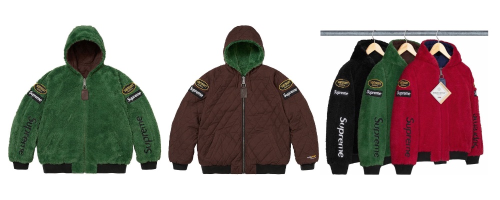 Supreme 2026AW Week7発売予定アイテムまとめ｜ブランド古着買取専門店LIFESupreme®/Vanson Leathers® Reversible Quilted Hooded Jacket 92,400円画像