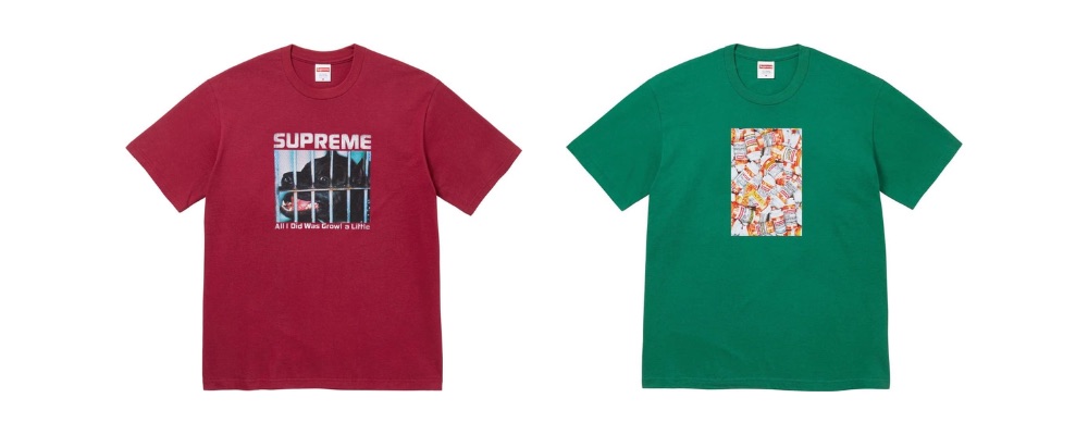 Supreme 2026AW Week8発売予定アイテムまとめ｜ブランド古着買取専門店LIFEGrowl Tee 7,700円 / Pills Tee 7,700円画像