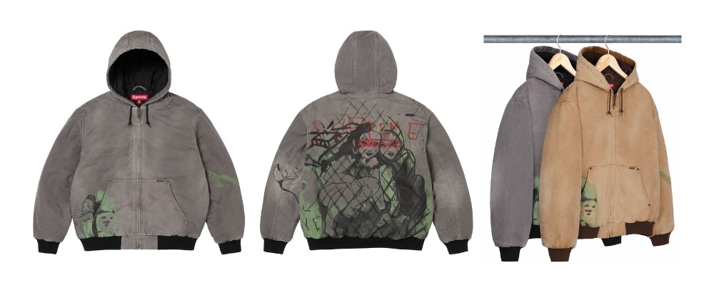 Supreme 2026AW Week8発売予定アイテムまとめ｜ブランド古着買取専門店LIFESupreme/Rita Ackermann Hooded Work Jacket 73,700円 画像