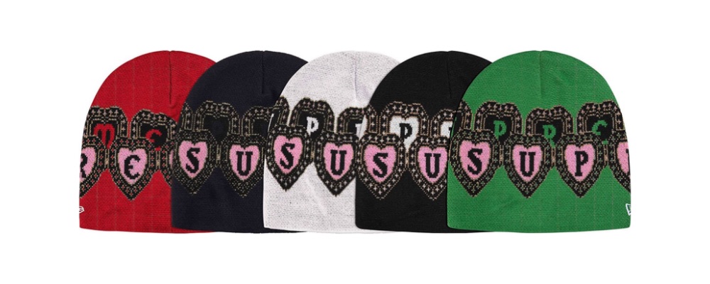 Supreme 2026AW Week9発売予定アイテムまとめ|ブランド古着買取専門店LIFENew Era® Hearts Beanie 8,250円画像