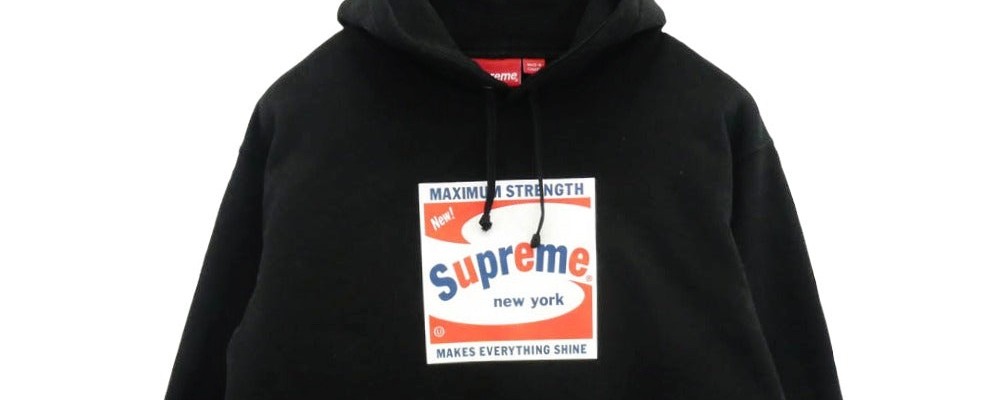 Supreme 21SS Shine Hooded Sweatshirt ブラック系画像