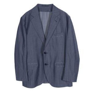 トゥモローランド 61-07-01-07109 ウールシャンブレー 2Bテーラードジャケット ZEGNA TRAVELLER NANOSPHERE ダークグレー系 買取実績 画像