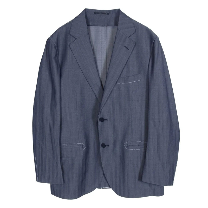トゥモローランド 61-07-01-07109 ウールシャンブレー 2Bテーラードジャケット ZEGNA TRAVELLER NANOSPHERE ダークグレー系 買取実績