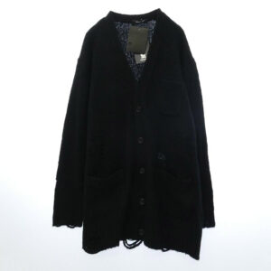 アンダーカバー 26AW UC2F4903 Distressed Design Knit Oversized Cardigan ウール カシミヤ グランジ ダメージ カーディガン 買取実績 画像