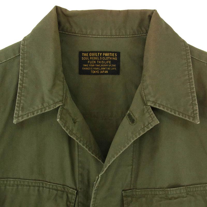 ワコマリア FATIGUE JACKET バックプリント DISCO DEVIL ロゴプリント ファティーグ ミリタリー ジャケット 買取実績 画像