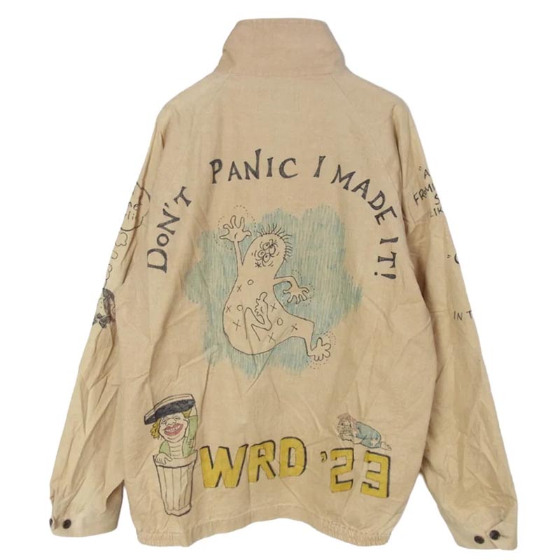 ウィアード 25SS WRD5101 PSYCHO WEIRDO JACKET ハンドプリント コーディロイ ジップアップジャケット 買取実績 画像